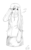Size: 857x1381 | Tagged: safe, artist:lvl, fluttershy, human, g4, clothes, female, humanized, lineart, monochrome, solo, sweatershy