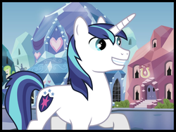 Size: 800x600 | Tagged: safe, shining armor, g4, crystal empire, male, solo, template