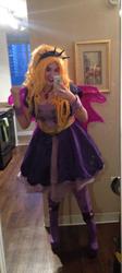 Size: 430x960 | Tagged: safe, artist:lochlan o'neil, adagio dazzle, human, equestria girls, g4, cosplay, irl, irl human, photo, selfie