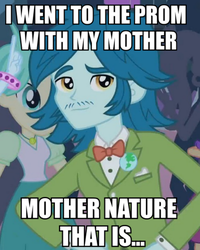 Size: 599x750 | Tagged: safe, screencap, captain planet, mystery mint, rose heart, tennis match, equestria girls, g4, my little pony equestria girls, background human, clothes, eco kid insults, fall formal outfits, image macro, meme, prom, suit, tuxedo