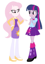 Size: 430x606 | Tagged: safe, artist:unoriginai, princess celestia, twilight sparkle, equestria girls, g4, alternate design, blushing, cute, duo, female, lesbian, pink-mane celestia, ship:twilestia, shipping, younger