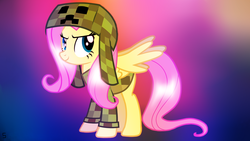 Size: 2667x1500 | Tagged: safe, artist:sigmastarlight, fluttershy, g4, creepershy, female, solo