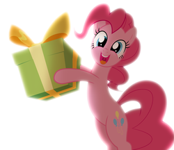 Size: 2547x2197 | Tagged: safe, artist:light262, pinkie pie, earth pony, pony, g4, bipedal, female, high res, legs together, present, solo