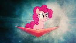 Size: 2560x1440 | Tagged: safe, artist:dipi11, artist:rdbrony16, pinkie pie, g4, confused, vector, wallpaper