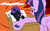 Size: 1280x801 | Tagged: safe, artist:bronyboy, twilight sparkle, oc, oc:nyx, alicorn, pony, g4, alicorn oc, baby, baby pony, basket, bed, cute, foal, mama twilight, pony in a basket