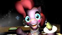 Size: 1024x576 | Tagged: safe, rainbow dash, pony, robot, robot pony, five nights at aj's, g4, 3d, animatronic, female, five nights at aj's 2, five nights at freddy's, foxy dash, pinkica, solo, toy chica, toy pinkica