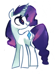 Size: 448x598 | Tagged: safe, artist:needsmoarg4, rarity, pony, unicorn, g4, alternate cutie mark, colored pupils, female, mare, simple background, solo, white background