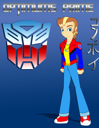 Size: 2550x3300 | Tagged: safe, equestria girls, g4, high res, optimus prime, transformers