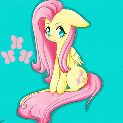 Size: 1000x1000 | Tagged: safe, artist:riouku, part of a set, fluttershy, pony, g4, female, mare, solo