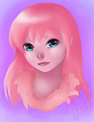Size: 2737x3521 | Tagged: safe, artist:mezy-peach, oc, oc only, oc:fluffle puff, human, high res, humanized, portrait, solo