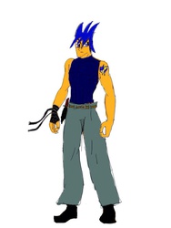 Size: 768x1024 | Tagged: safe, artist:mrredexorcist, flash sentry, human, g4, humanized, male, my muscle pony, solo