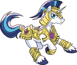 Size: 3565x3000 | Tagged: safe, artist:mythilas, shining armor, pony, unicorn, g4, armor, frown, glare, high res, looking at you, male, running, simple background, solo, stallion, transparent background, unshorn fetlocks, vector