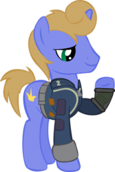 Size: 334x500 | Tagged: safe, artist:stelar-eclipse, oc, oc only, oc:kings folly, pony, unicorn, fallout equestria, male, stallion