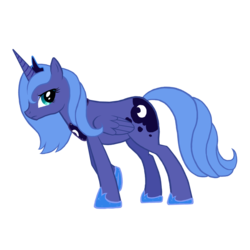 Size: 2400x2400 | Tagged: safe, artist:dawnmistpony, princess luna, g4, female, high res, s1 luna, simple background, solo, transparent background, vector