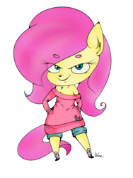 Size: 3000x3994 | Tagged: safe, artist:naianiz, fluttershy, anthro, g4, female, high res, solo