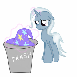 Size: 1000x1000 | Tagged: safe, artist:stormytheloner, trixie, pony, unicorn, g4, discorded, discorded ponies, female, mare, sad, solo, the sad and depressive trixie