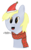 Size: 600x983 | Tagged: safe, artist:bradleydoom, derpy hooves, pegasus, pony, g4, christmas, female, happy, mare, muffin, solo