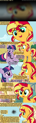 Size: 1120x3810 | Tagged: safe, artist:beavernator, sunset shimmer, twilight sparkle, alicorn, pony, unicorn, comic:end of a generation, g4, alternate ending, alternate universe, comic, female, mare, needs more grey area, twilight sparkle (alicorn)