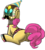 Size: 496x552 | Tagged: safe, artist:lumineko, pinkie pie, earth pony, pony, g4, bodysuit, butt, clothes, costume, daft punk, female, guy-manuel de homem-christo, hat, helmet, moustache, party hat, plot, solo