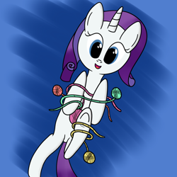 Size: 1000x1000 | Tagged: safe, artist:joey, rarity, pony, unicorn, g4, behaving like a cat, yarn