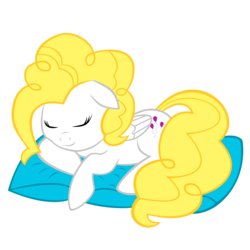Size: 2500x2500 | Tagged: safe, artist:skorpionletun, surprise, g1, g4, female, g1 to g4, generation leap, high res, pillow, simple background, sleeping, solo, transparent background