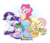 Size: 1320x1140 | Tagged: safe, artist:dm29, applejack, fluttershy, pinkie pie, rainbow dash, rarity, spike, twilight sparkle, g4, candy cane, cider, clothes, coat, cute, drink, eggnog, holiday, hot chocolate, julian yeo is trying to murder us, mane seven, mane six, scarf, simple background, transparent background, winter