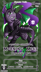 Size: 800x1399 | Tagged: safe, artist:vavacung, oc, oc only, oc:morning mist, alicorn, pony, alicorn oc, armor, commission, female, mare, pactio card, solo