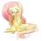 Size: 1024x942 | Tagged: safe, artist:yajima, fluttershy, goo pony, original species, g4, blushing, flutterbutter, melting, solo, transformation