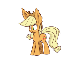 Size: 900x700 | Tagged: safe, artist:heir-of-rick, applejack, daily apple pony, g4, ear fluff, female, impossibly large ears, simple background, solo, transparent background