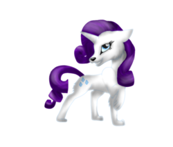 Size: 1024x874 | Tagged: safe, artist:lupiarts, part of a set, rarity, wolf, g4, female, simple background, solo, species swap, transparent background, wolfified