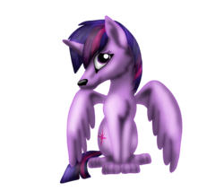 Size: 1024x874 | Tagged: safe, artist:lupiarts, part of a set, twilight sparkle, wolf, g4, female, simple background, solo, species swap, transparent background, twilight sparkle (alicorn), twiwolf, wolfified