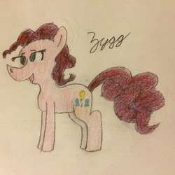Size: 2448x2448 | Tagged: safe, artist:zygg, pinkie pie, g4, female, high res, solo, traditional art