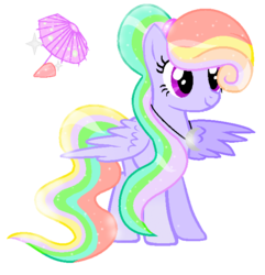 Size: 612x634 | Tagged: safe, artist:featherblossomartist, oc, oc only, oc:summer smoothie, pegasus, pony, base used, solo