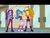 Size: 1024x768 | Tagged: safe, screencap, adagio dazzle, aria blaze, sonata dusk, equestria girls, g4, my little pony equestria girls: rainbow rocks, derp, eyeshadow, faic, female, frown, glare, letterboxing, makeup, open mouth, raised eyebrow, smirk, the dazzlings, trio, trio female, wat