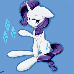 Size: 1000x1000 | Tagged: safe, artist:riouku, part of a set, rarity, pony, g4, female, mare, solo