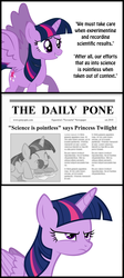 Size: 800x1780 | Tagged: safe, twilight sparkle, alicorn, pony, g4, comic, female, mare, newspaper, out of context, pone, twilight burgkle, twilight sparkle (alicorn)