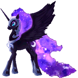 Size: 695x697 | Tagged: safe, artist:rodrigues404, nightmare moon, alicorn, pony, g4, animated, female, mare, simple background, solo, spread wings, transparent background