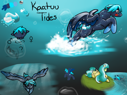 Size: 1024x768 | Tagged: safe, artist:supersmashwolves, oc, oc only, oc:kaatu tides, oc:valta, pegasus, pony, leaping, reference sheet, splash, swimming, underwater, water