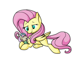 Size: 1600x1200 | Tagged: safe, artist:uunicornicc, fluttershy, oc, oc:maledic, hybrid, g4, fluttermom, interspecies offspring, missing cutie mark, offspring, parent:discord, parent:princess celestia, parents:dislestia, simple background, transparent background