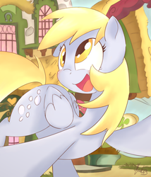 Size: 1200x1400 | Tagged: safe, artist:ollywiicious, derpy hooves, pegasus, pony, g4, cute, daaaaaaaaaaaw, derpabetes, female, hug, mare, offscreen character, pov, solo