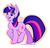 Size: 750x719 | Tagged: safe, artist:stripesandteeth, twilight sparkle, pony, unicorn, g4, female, open mouth, solo, unicorn twilight