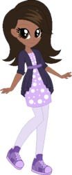 Size: 193x464 | Tagged: safe, artist:archerinblue, oc, oc only, oc:nightdrop, g4, dark skin, equestria girls-ified, magical lesbian spawn, offspring, parent:oc:nyx, parent:oc:snowdrop, parents:oc x oc, parents:snownyx, simple background, solo, transparent background