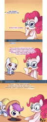 Size: 770x2013 | Tagged: safe, derpy hooves, pinkie pie, scootaloo, pegasus, pony, ask pinkie pie solutions, g4, ask, camera, comic, dizzy hooves, female, mare, stalkerloo, tumblr