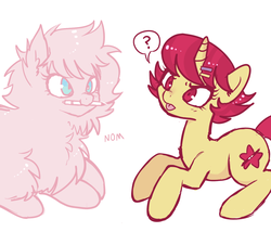 Size: 1280x1097 | Tagged: safe, oc, oc only, pony, unicorn, mouth hold, pen