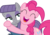 Size: 3729x2646 | Tagged: safe, artist:camtwo, derpibooru exclusive, edit, maud pie, pinkie pie, earth pony, pony, g4, ^^, eyes closed, female, grin, high res, hug, inverted mouth, mare, open mouth, simple background, smiling, transparent background, vector, when she smiles