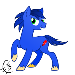 Size: 889x889 | Tagged: safe, artist:thetidbit, pony, male, ponified, simple background, solo, sonic the hedgehog, sonic the hedgehog (series), transparent background, vector