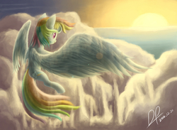 Size: 1479x1080 | Tagged: safe, artist:dipingxiangtr, rainbow dash, g4, flying