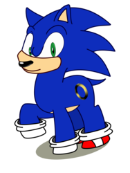 Size: 1120x1493 | Tagged: safe, artist:aquahero, pony, clothes, male, ponified, shoes, solo, sonic the hedgehog, sonic the hedgehog (series)