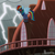 Size: 1200x1200 | Tagged: safe, artist:bootsyslickmane, rainbow dash, fanfic:dark spectrum public enemy, g4, clothes, cloud, cloudy, costume, dark spectrum, fanfic, fanfic art, gimp, lightning, rain, storm, town hall