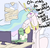 Size: 1280x1239 | Tagged: safe, artist:nobody, princess celestia, oc, oc:anon, pony, g4, brolestia, chair, computer, defenestratia, female, frown, giant pony, macro, make some friends, mare, nervous, size difference, smiling, sweat